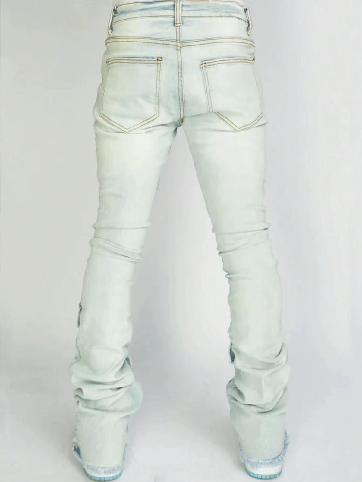 Men jeans multi pocket